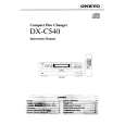 ONKYO DXC540 Manual de Usuario
