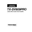 ONKYO TXVS909PRO Manual de Usuario