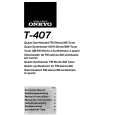 ONKYO T407 Manual de Usuario