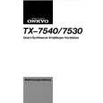ONKYO TX7540 Manual de Usuario