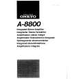 ONKYO A8800 Manual de Usuario