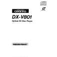 ONKYO DXV801 Manual de Usuario