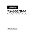 ONKYO TX866 Manual de Usuario