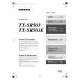 ONKYO TXSR503E Manual de Usuario