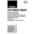 ONKYO DX-3800 Manual de Usuario