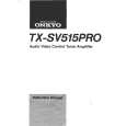 ONKYO TXSV515PRO Manual de Usuario
