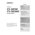 ONKYO TXSR500E Manual de Usuario