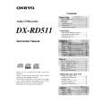ONKYO DXRD511 Manual de Usuario