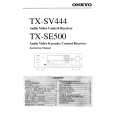 ONKYO TXSE500 Manual de Usuario