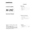 ONKYO M-282 Manual de Usuario