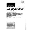 ONKYO DX-6800 Manual de Usuario
