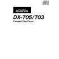 ONKYO DX705 Manual de Usuario