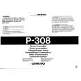 ONKYO P308 Manual de Usuario
