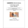 ONKYO CS210 Manual de Servicio